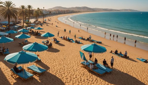 agadir plage detente sports nautiques