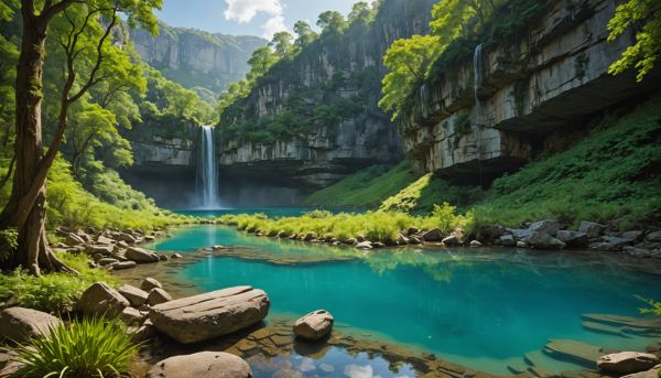 oasis verdoyantes cascades vallees cachees